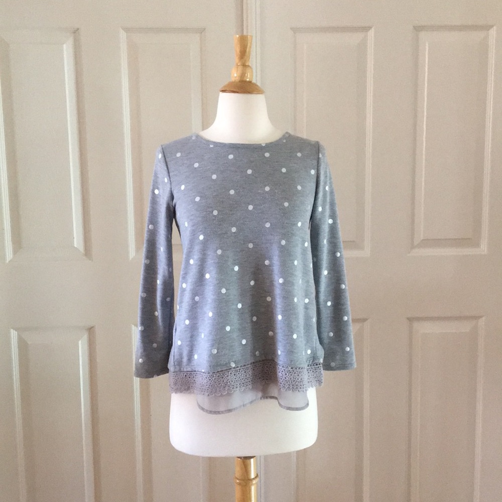 Long Sleeve polka dot top